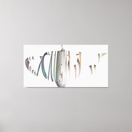 Toile Couleurs de dégradé de récipient disjoint et brisé (Recto)