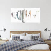 Toile Couleurs de dégradé de récipient disjoint et brisé (Insitu(Chambre))