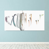 Toile Couleurs de dégradé de récipient disjoint et brisé (Insitu (Plancher de Bois))