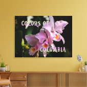 Toile Couleurs de la Colombie Cattleya Orchid (Insitu(Salon))