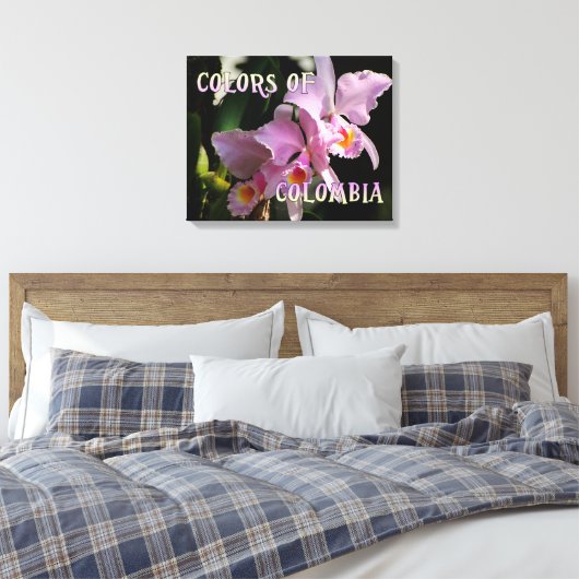 Toile Couleurs de la Colombie Cattleya Orchid (Insitu(Chambre))