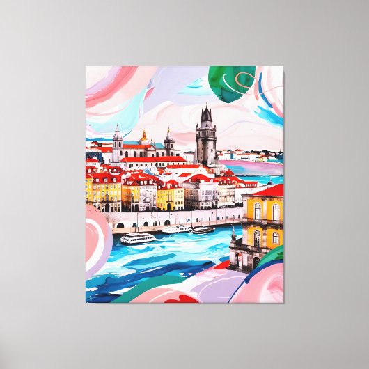 Toile Couleurs de Lisbonne (Recto)