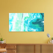 Toile Couleurs de plage Vagues océaniques bleues et turq (Insitu(Salon))