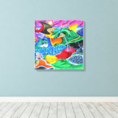 Toile Couleurs de Porto Rico - Caraïbes (Insitu (Plancher de Bois))