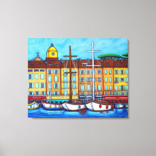 Toile Couleurs de Saint-Tropez Imprimer par Lisa Loren