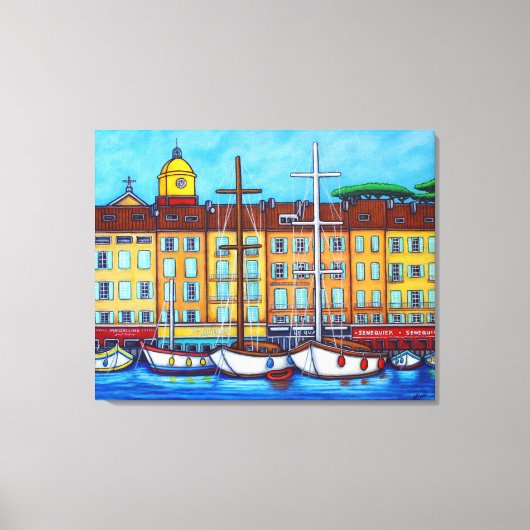 Toile Couleurs de Saint-Tropez Imprimer par Lisa Loren (Recto)