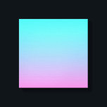 Toile Couleurs de sirène dégradé rose pourpre aquombre<br><div class="desc">Couleurs de sirène dégradé violet rose aqua ombre accessoires maison. Accessoires de salle de couleurs Mermaid</div>