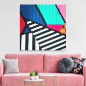 Toile Couleurs en briques peintes dans les années 80 (Insitu(Salon))