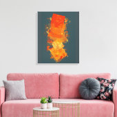 Toile Couleurs flamboyantes (Insitu(Salon))