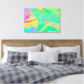 Toile COULEURS FLUO - Art Fractal - (Insitu(Chambre))