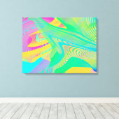 Toile COULEURS FLUO - Art Fractal - (Insitu (Plancher de Bois))