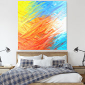 Toile Couleurs multiples Peinture d'art Abstrait 4 (Insitu(Chambre))
