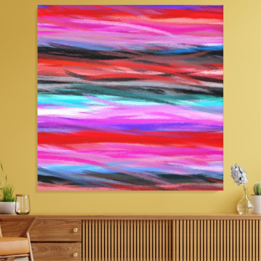 Toile Couleurs multiples Peinture d'art Abstrait moderne (Insitu(Salon))