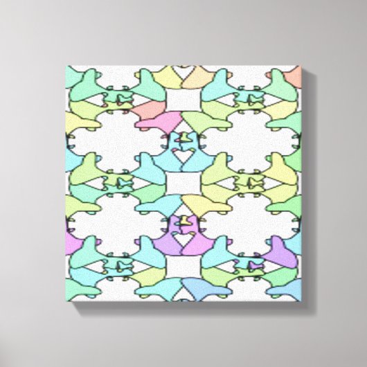 TOILE COULEURS PASTEL (Recto)