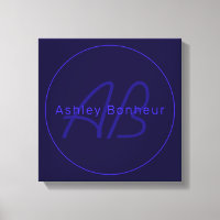 Couleurs violettes profondes modernes | Nom et mon