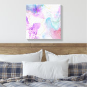 Toile Couleurs violettes, vertes, roses, élégantes (Insitu(Chambre))