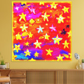 Toile Couleurs vives des étoiles. Commandez dès maintena (Insitu(Salon))