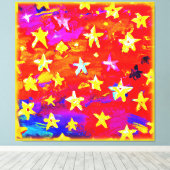 Toile Couleurs vives des étoiles. Commandez dès maintena (Insitu (Plancher de Bois))