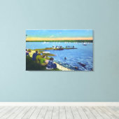 Toile Country Club Vue de la régate de voilier # 2 (Insitu (Plancher de Bois))