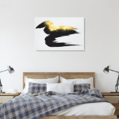 Toile Coup de pinceau doré Art abstrait (Insitu(Chambre))