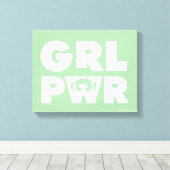 Toile Coupe de beurre :Pouvoir des filles (Insitu (Plancher de Bois))