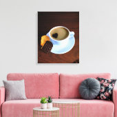 Toile Coupe de café avec mousse en forme de coeur (Insitu(Salon))