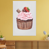 Toile Coupe De Fraise Cute À L'Aquarelle (Insitu(Salon))