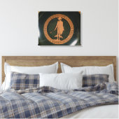 Toile Coupe grecque à silhouette rouge, représentant le (Insitu(Chambre))