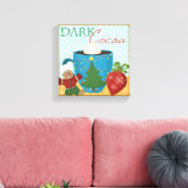 Toile Coupe rouge de Noël avec cacao crémeux (Insitu(Salon))