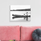 Toile Couple à Canoe (Insitu(Salon))