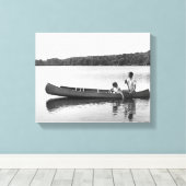 Toile Couple à Canoe (Insitu (Plancher de Bois))