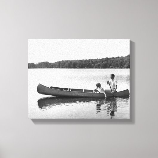 Toile Couple à Canoe (Recto)