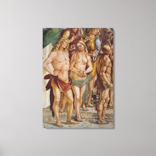 Toile Couple couronné par un ange, détail (Recto)