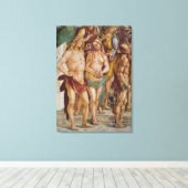 Toile Couple couronné par un ange, détail (Insitu (Plancher de Bois))