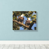 Toile Couple d'aigle chauve (Insitu (Plancher de Bois))