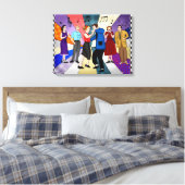 Toile Couple Dancing | Retro Nostalgic années 1950 (Insitu(Chambre))