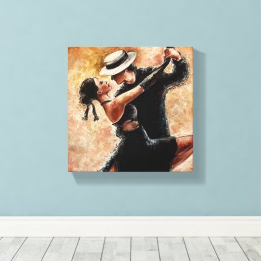 Toile Couple dansant (Insitu (Plancher de Bois))