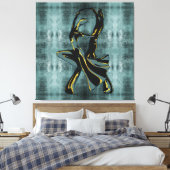 Toile Couple dansant la nuit (Insitu(Chambre))