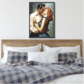 Toile Couple de baiser vintage (Insitu(Chambre))
