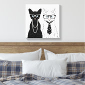 Toile Couple de chats (Insitu(Chambre))