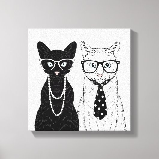 Toile Couple de chats (Recto)