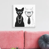 Toile Couple de chats (Insitu(Salon))