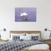 Toile Couple de cygne sur un lac (Insitu(Chambre))