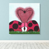 Toile Couple de Ladybug mignon (Insitu (Plancher de Bois))