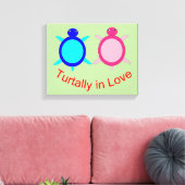 Toile Couple de tortue mignonne (Insitu(Salon))