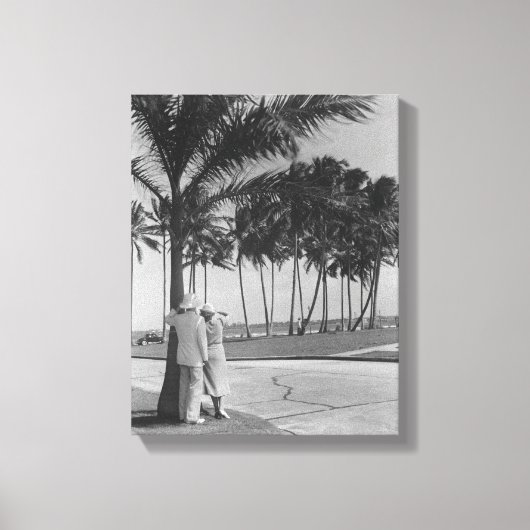 Toile Couple debout sous l'arbre (Recto)