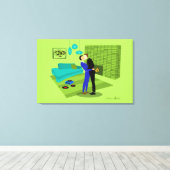 Toile Couple gay rétro dans l'amour (Insitu (Plancher de Bois))