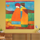 Toile Couple impressionniste moderne et coloré #1 (Insitu(Salon))
