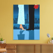 Toile Couple romantique en ville (Insitu(Salon))
