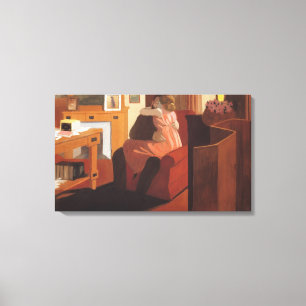 Toile Couples d'intimité dans un intérieur avec a